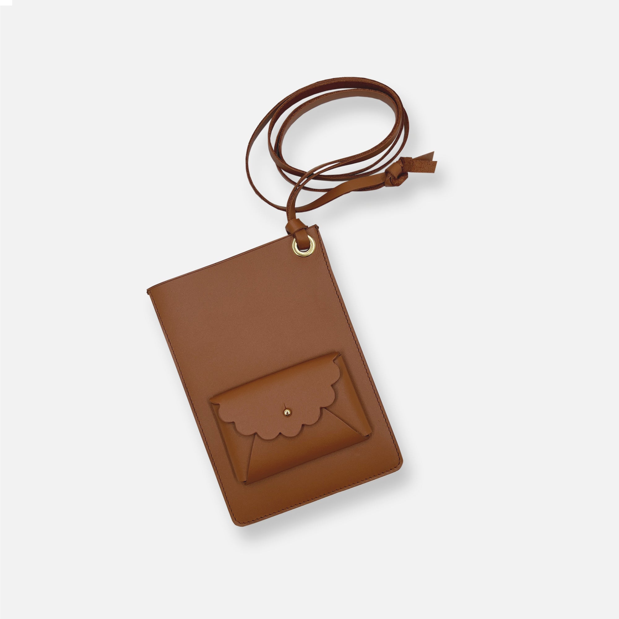 ALLO CLOUD PHONE BAG • COGNAC