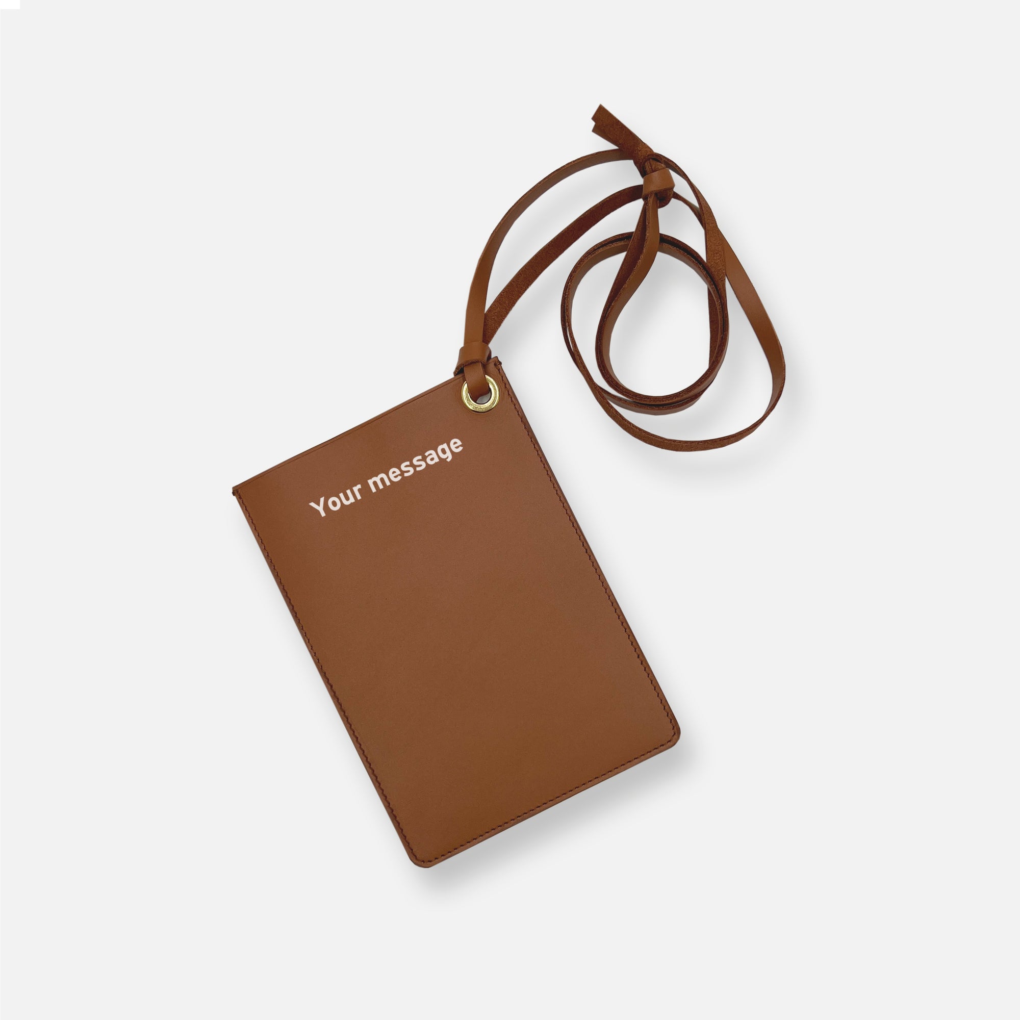 ALLO PHONE BAG • COGNAC