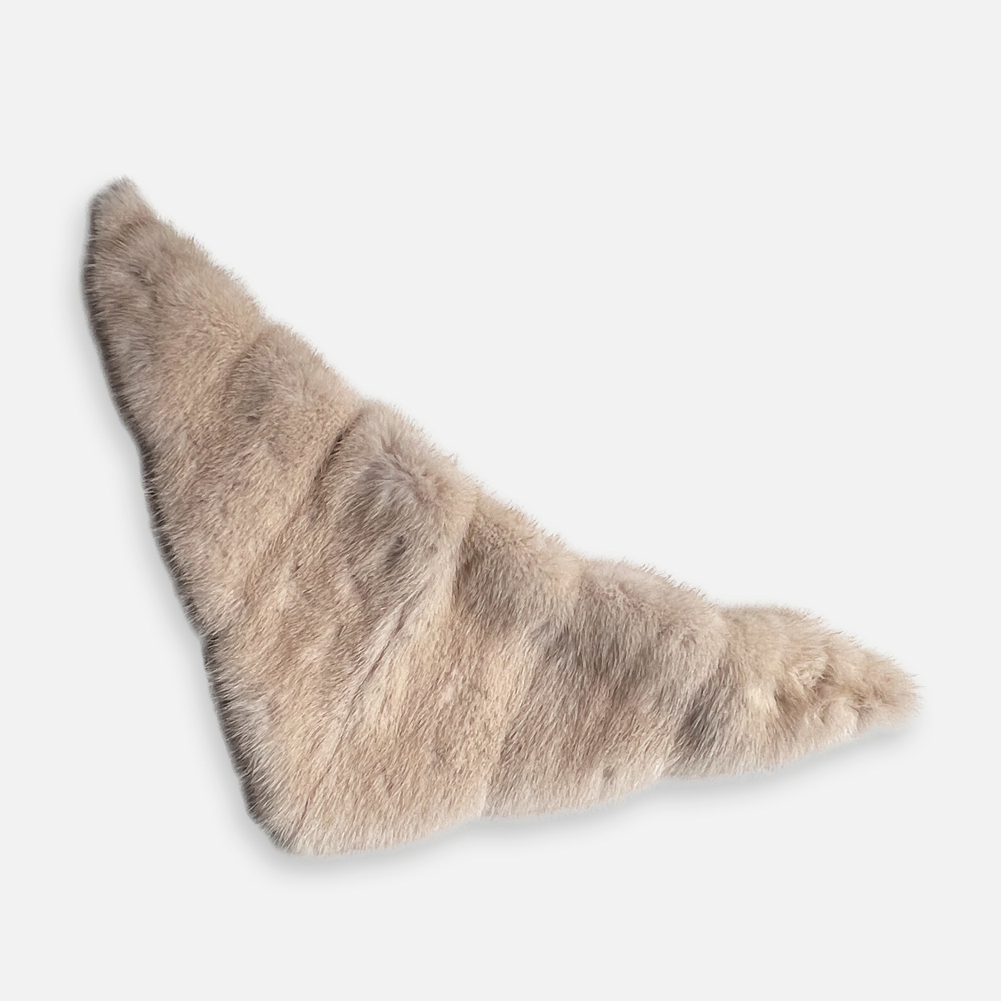 COWBOY SCARF •  ECRU GRANNY'S FUR