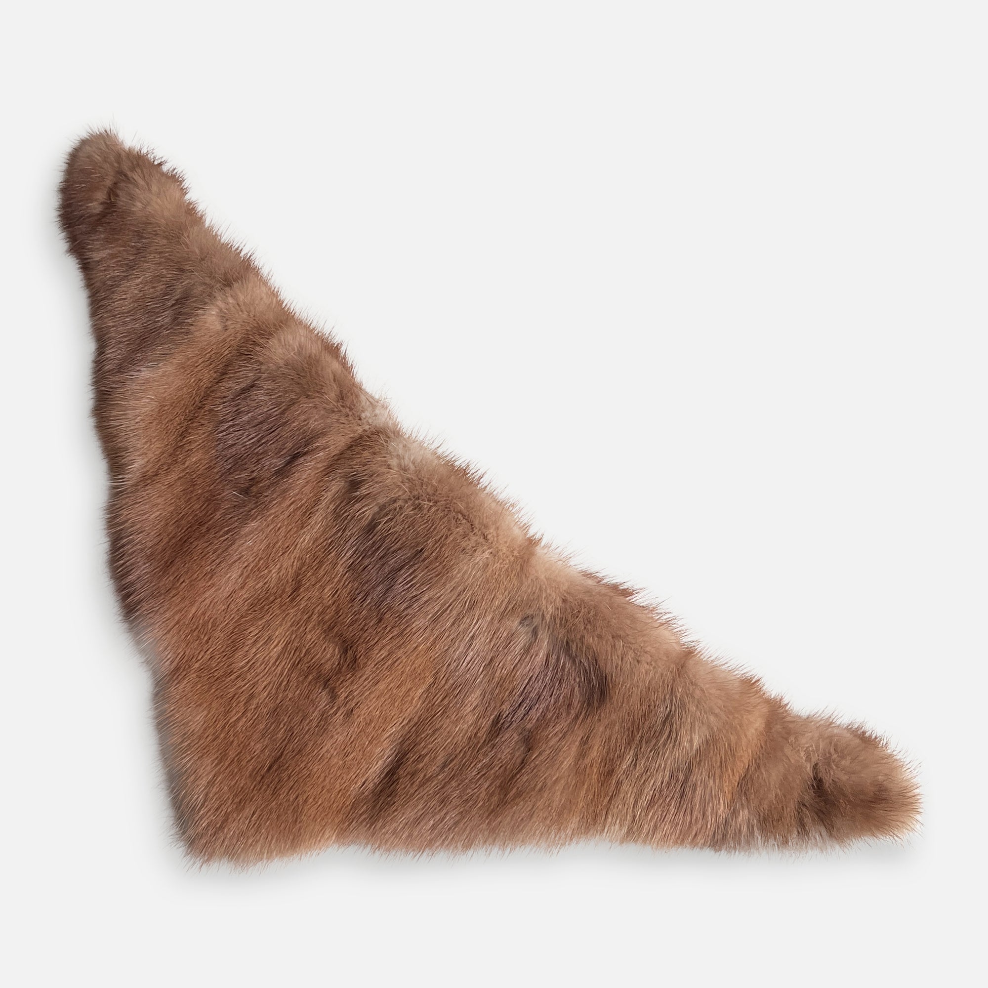 COWBOY SCARF •  LIGHT BROWN GRANNY'S FUR