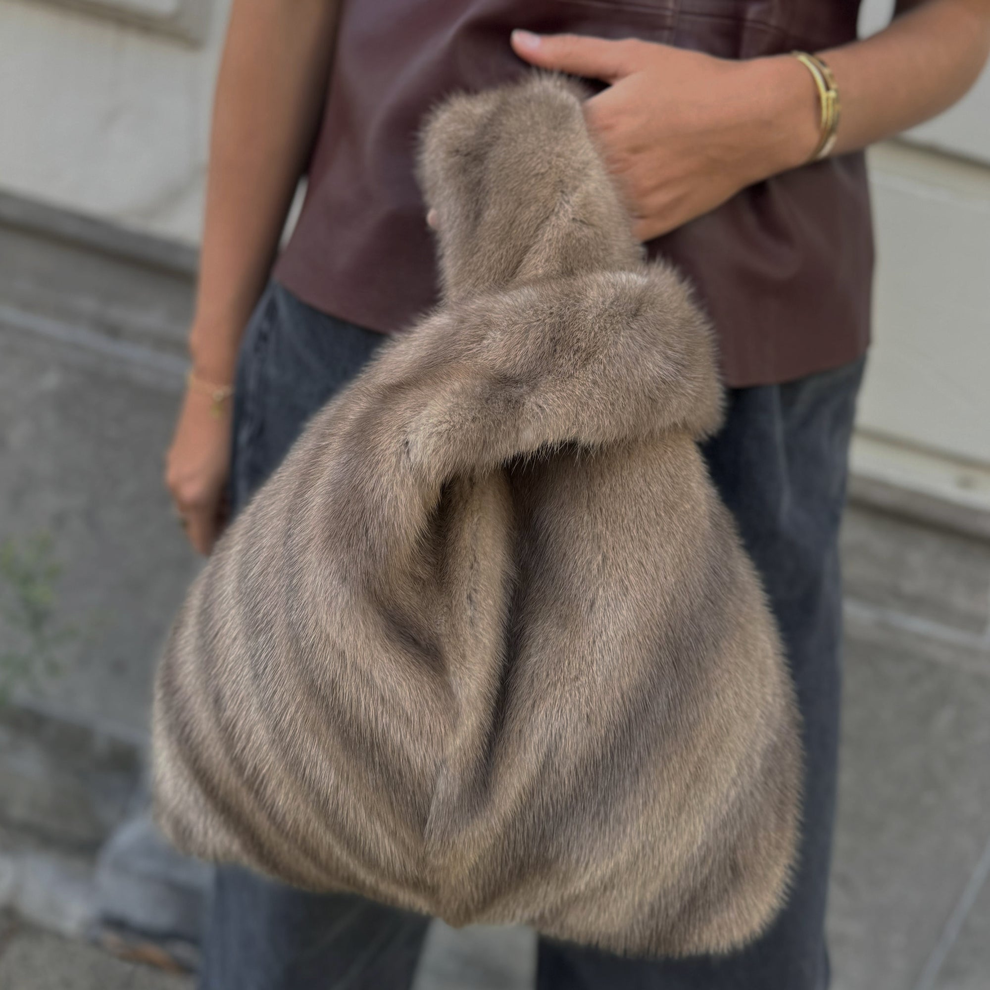 COOKIE BAG •  GRANNY GREYISH BROWN