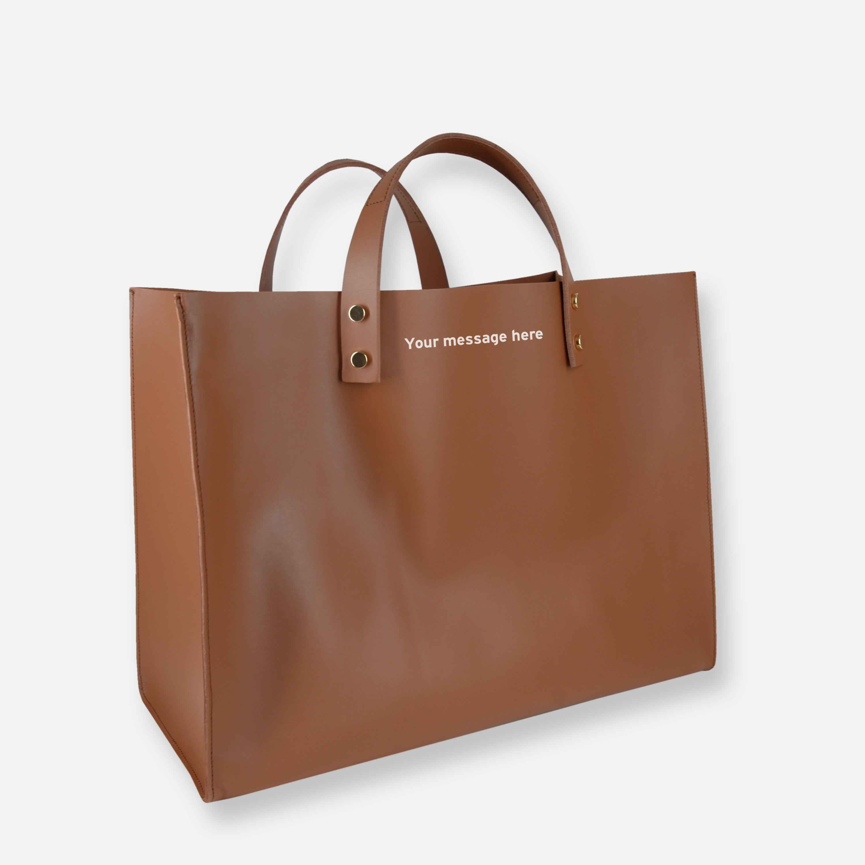 BAZAR TOTE BAG COGNAC
