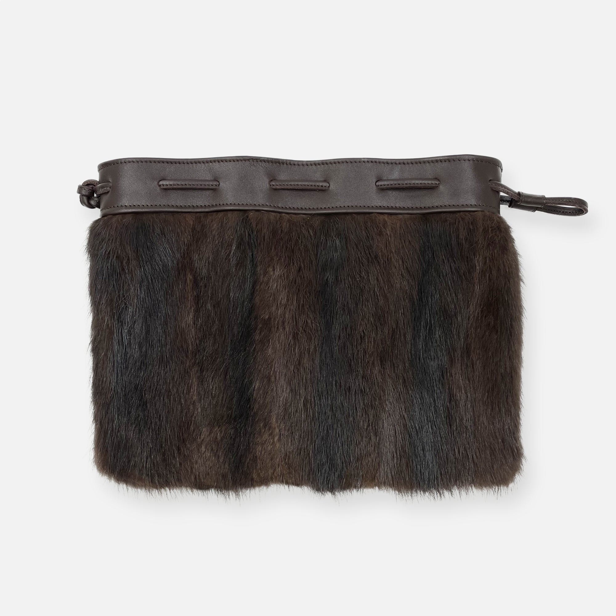 BIG CLACLA CLUTCH •  GRANNY DARK BROWN