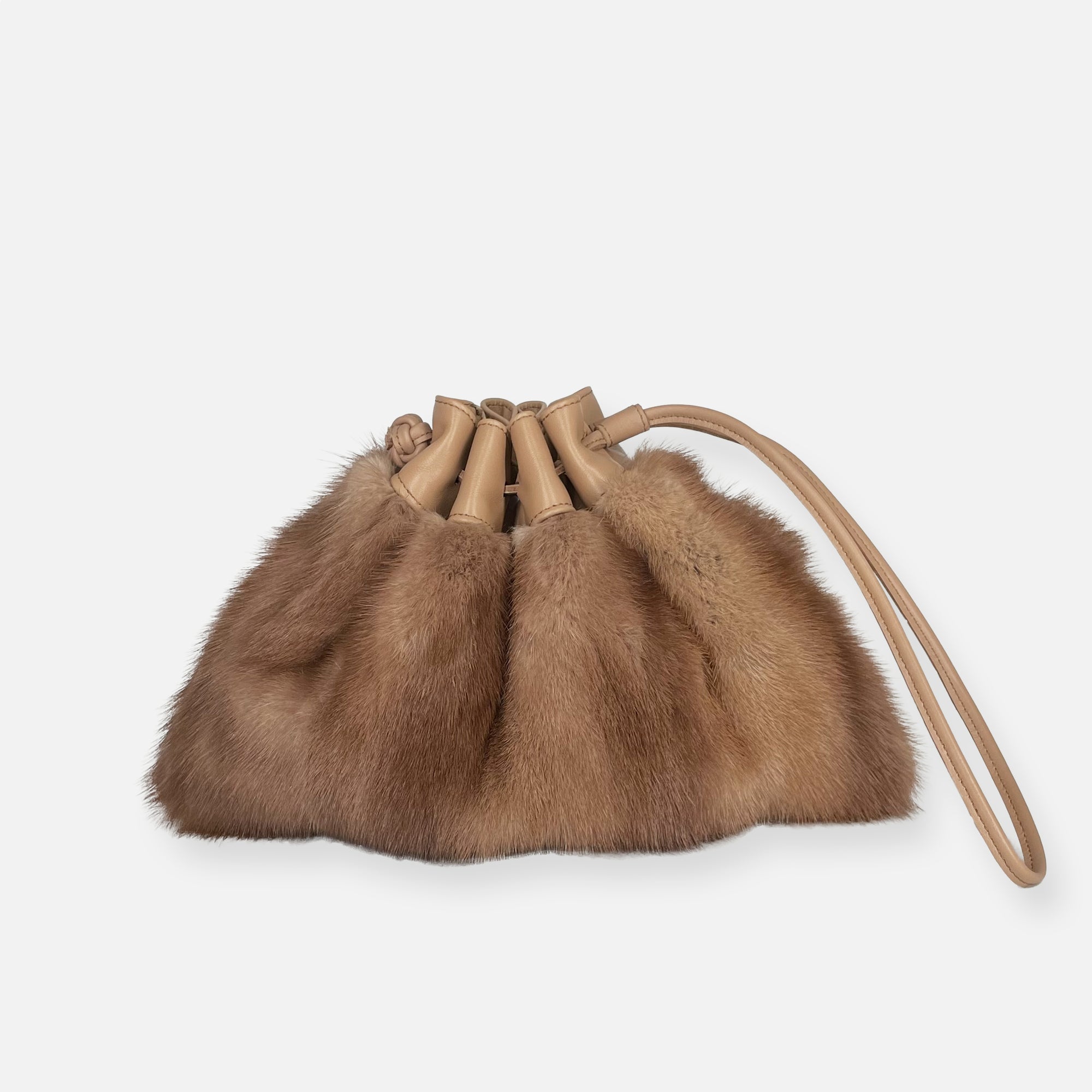 BIG CLACLA CLUTCH •  GRANNY LIGHT BROWN